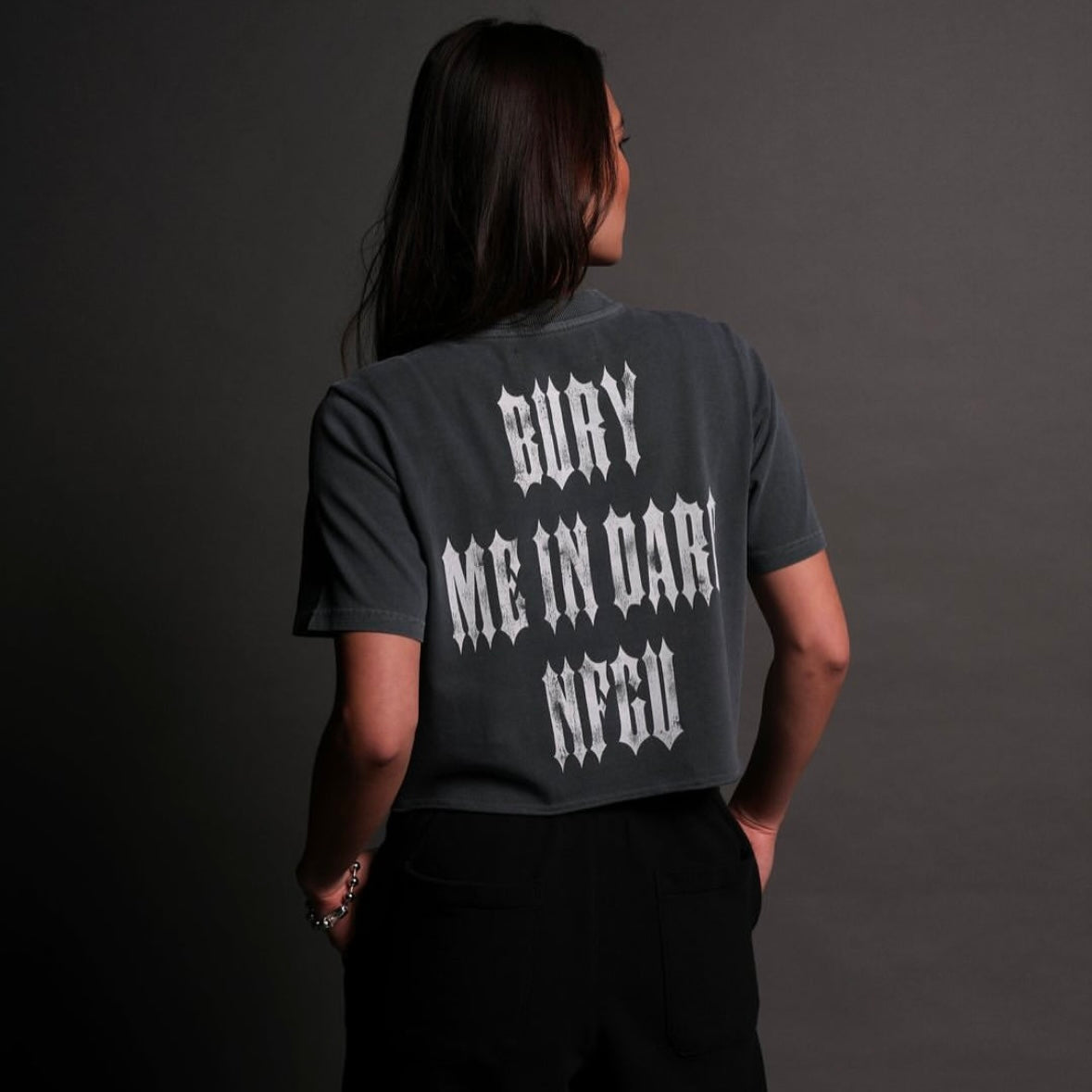 WOLVES CLUB- BURY ME IN DARC NFGU PREMIUM (CROPPED) TEE