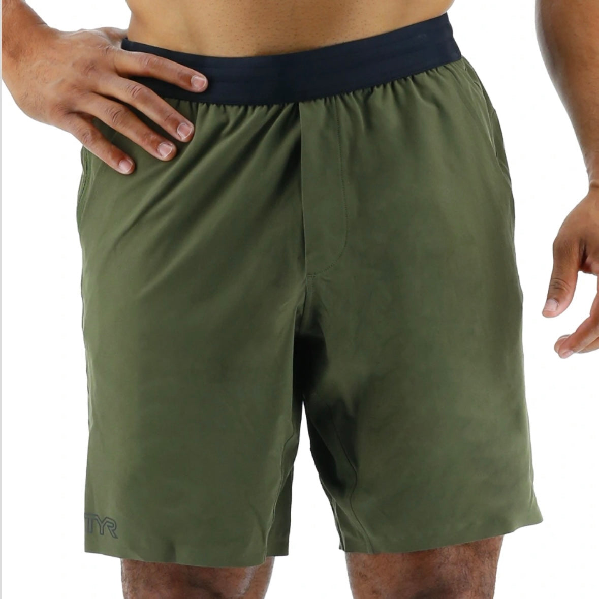 TYR - "HYDROSPHERE™ MEN’S LINED 7” UNBROKEN BIG LOGO SHORTS SOLID