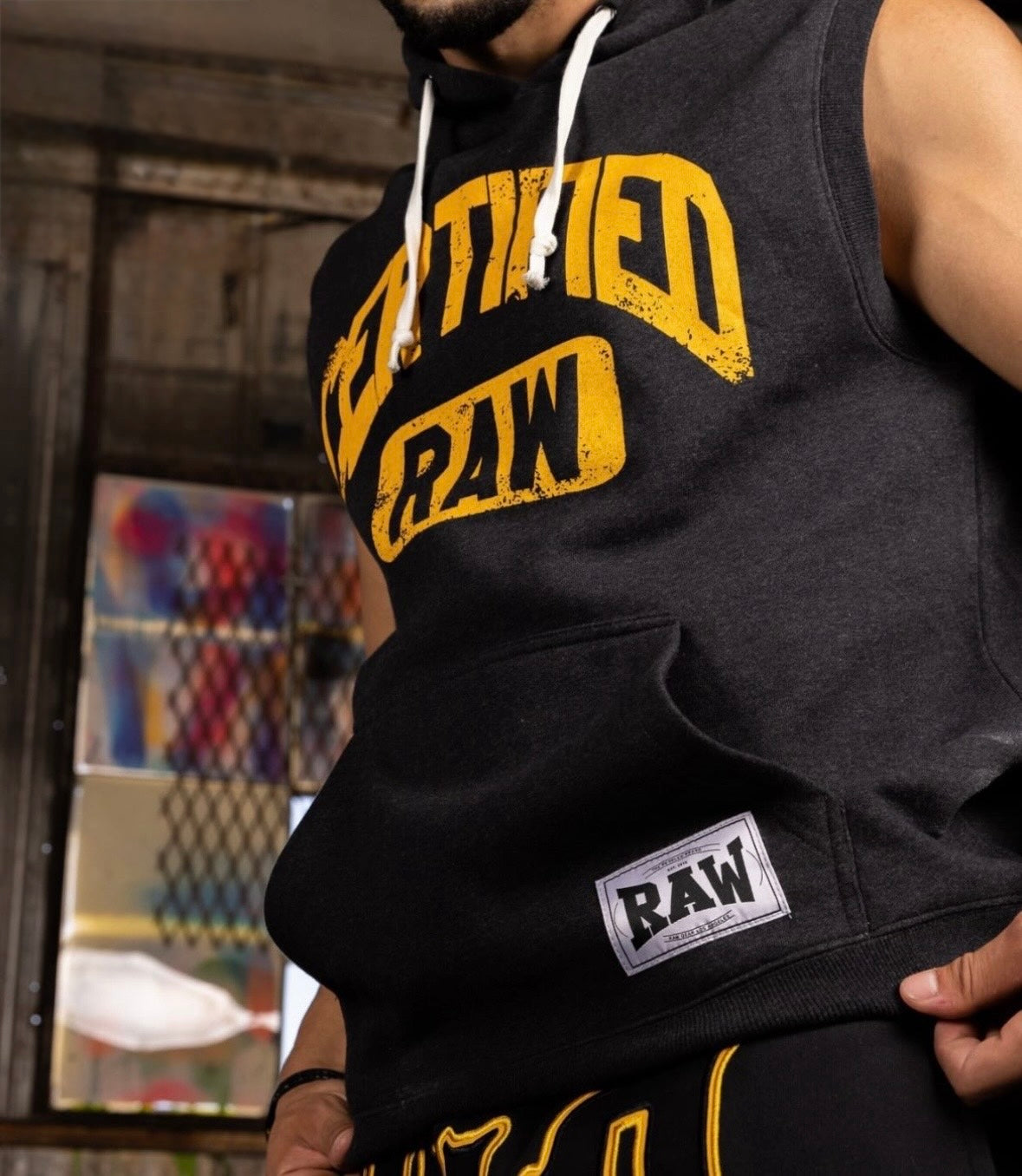 RAWGEAR - CERTIFIED RAW SLEEVELESS HOODIE