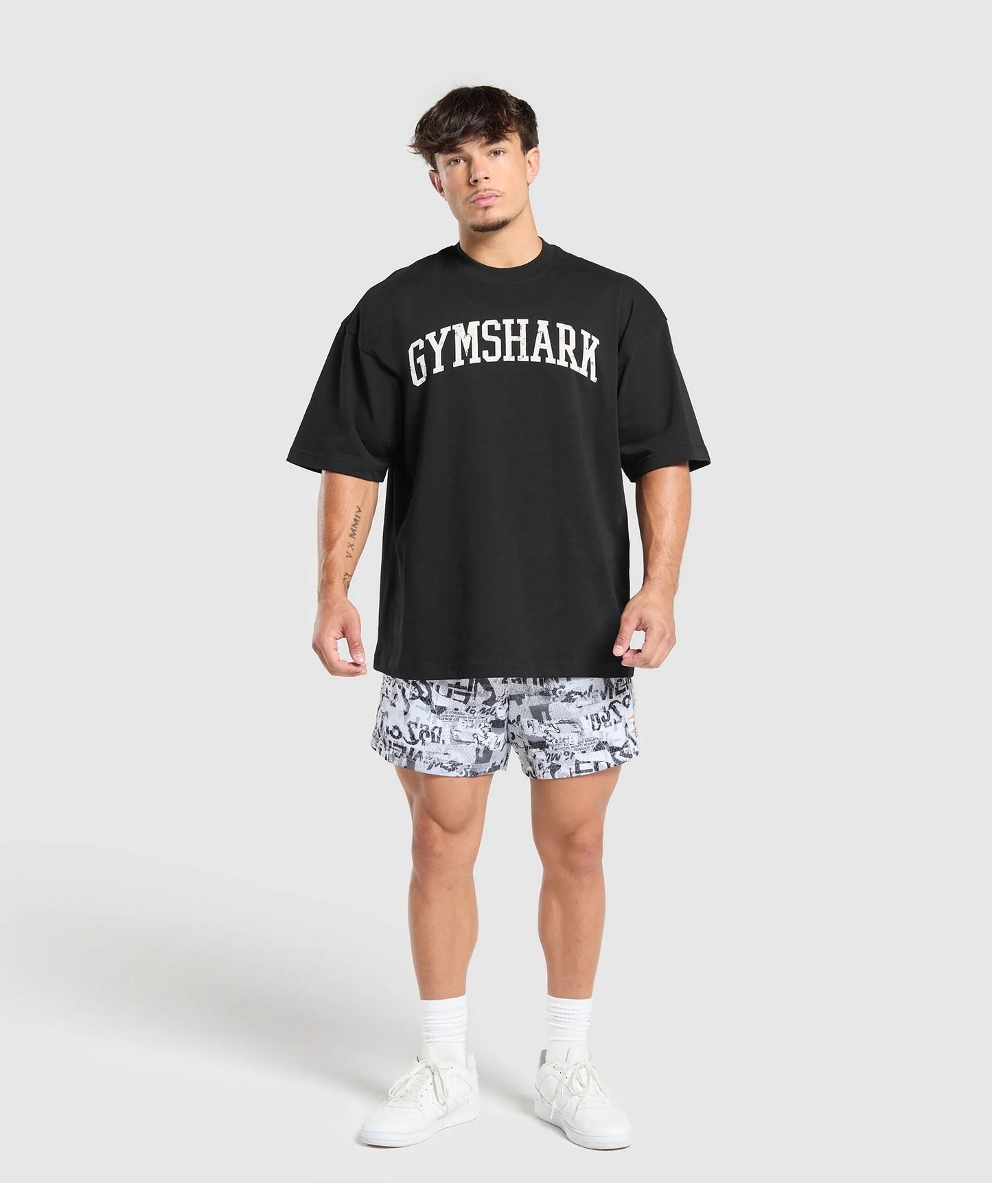 GYMSHARK - PRINTED MESH 5" SHORTS