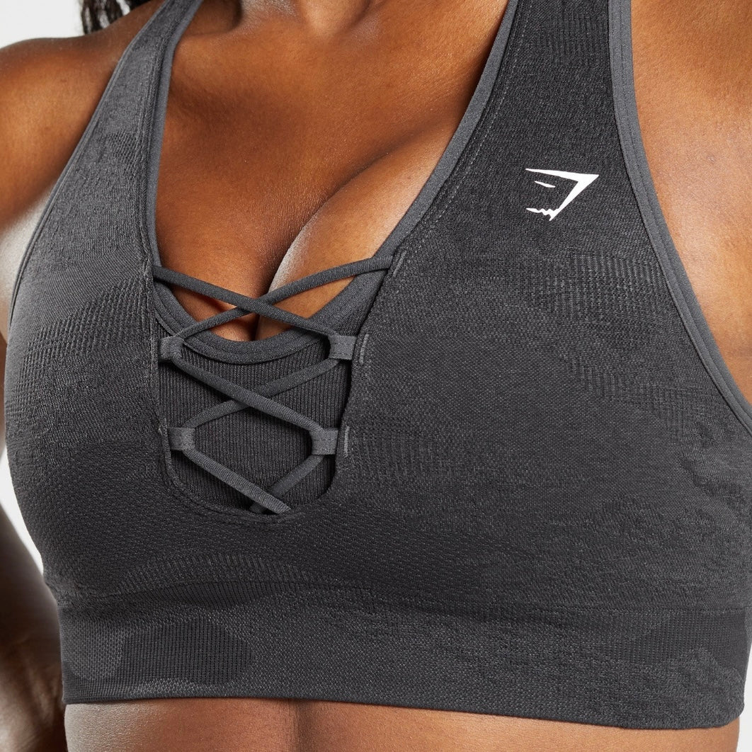 GYMSHARK - ADAPT CAMO SEAMLESS SPORTS BRA