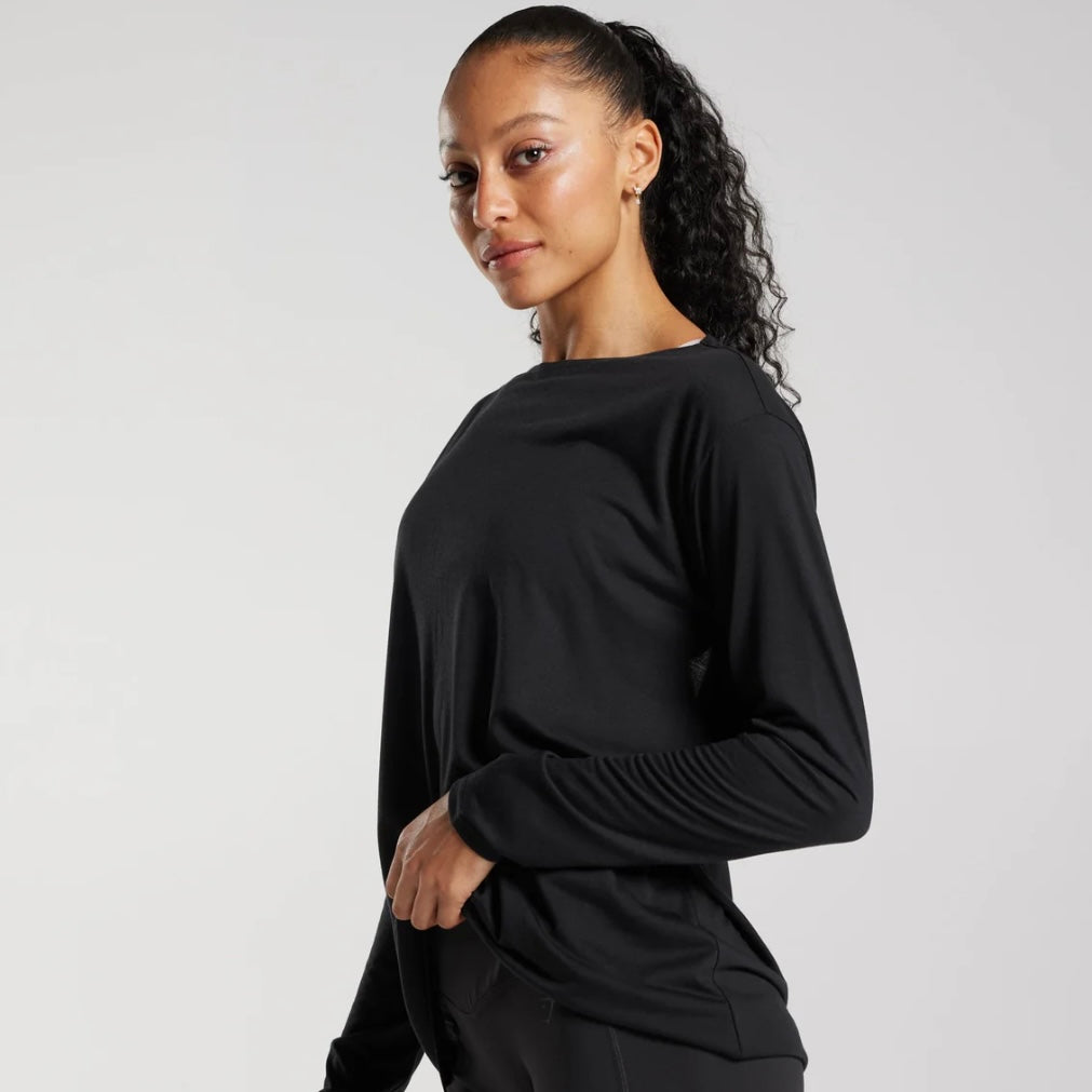 GYMSHARK - SUPER SOFT CUT OUT LONG SLEEVE TOP