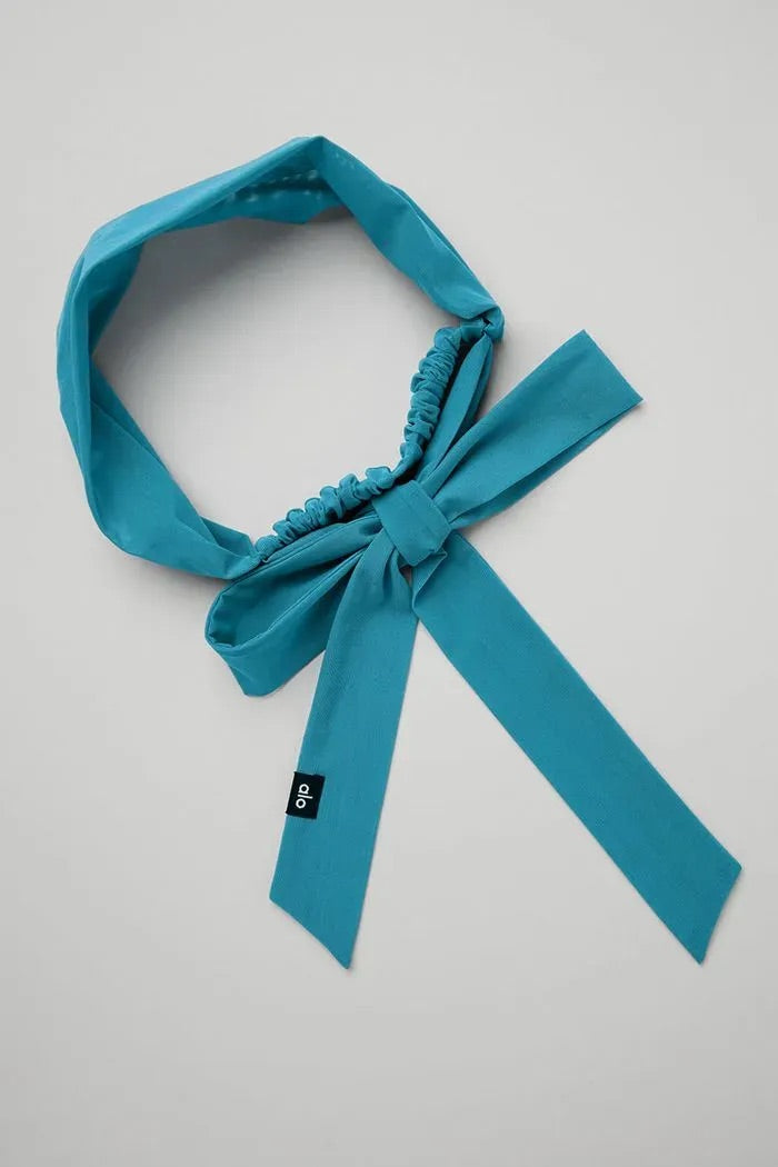 ALO YOGA - FRESH MESH TIE HEADBAND