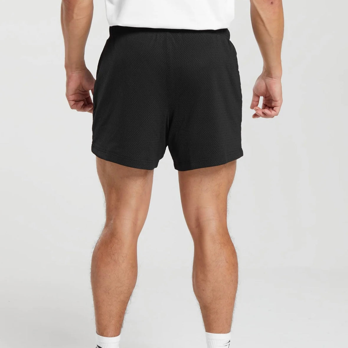 GYMSHARK - WORDMARK MESH 5" SHORTS