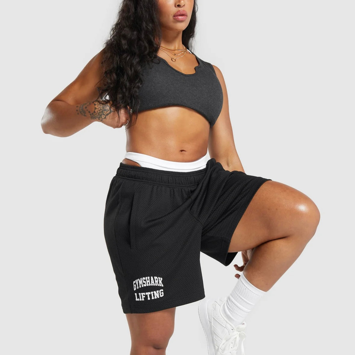 GYMSHARK - LIFTING CLUB MESH 5" SHORTS