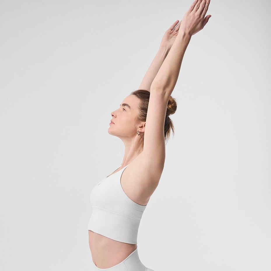 ALO YOGA - SEAMLESS RIBBED FAVORITE BRA TANK