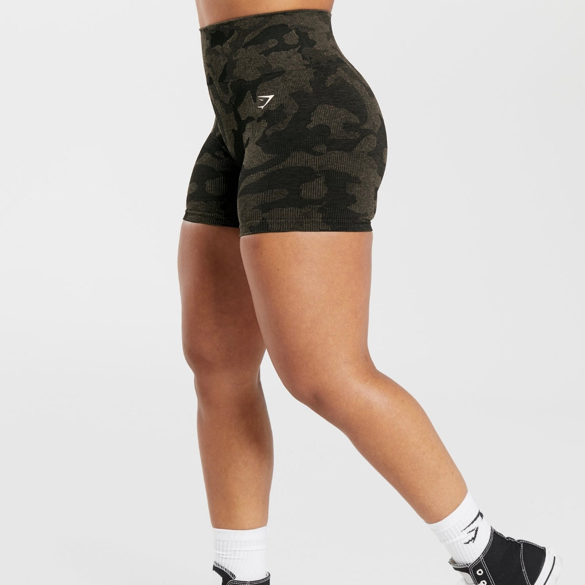 GYMSHARK - ADAPT CAMO SEAMLESS RIBBED SHORTS