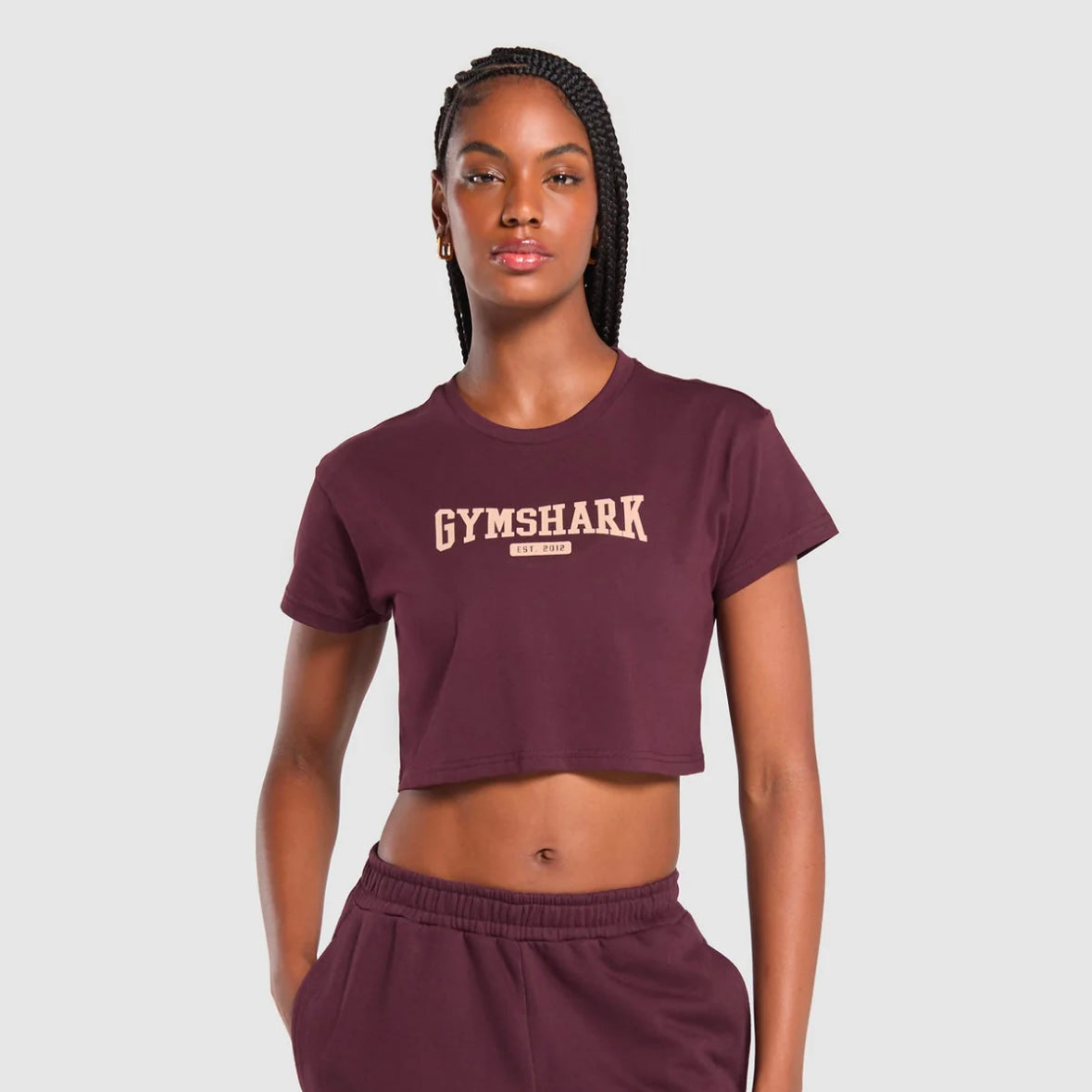 GYMSHARK - COLLEGIATE LIFESTYLE CROP TOP