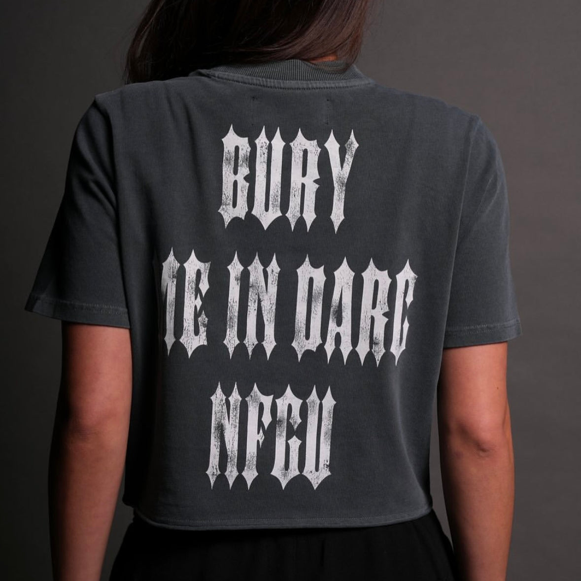 WOLVES CLUB- BURY ME IN DARC NFGU PREMIUM (CROPPED) TEE