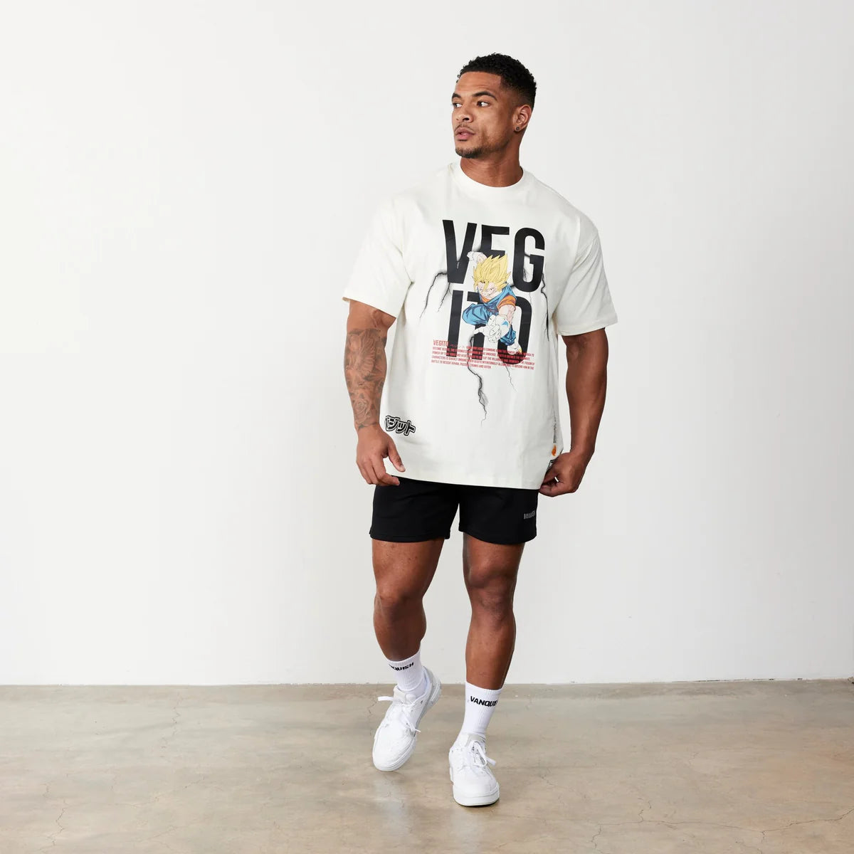 VANQUISH - DBZ VEGETA VINTAGE OVERSIZED T SHIRT