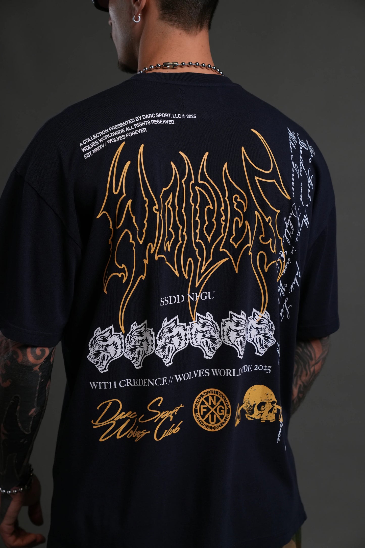 Wolves club - WITH CREDENCE V2 "PREMIUM" OVERSIZED TEE