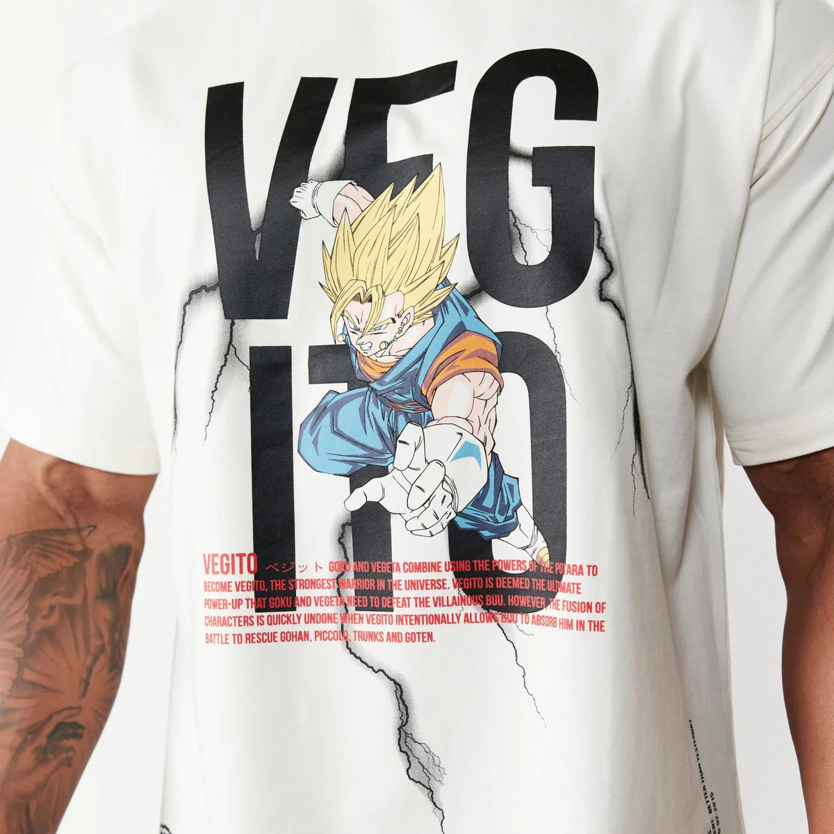 VANQUISH - DBZ VEGETA VINTAGE OVERSIZED T SHIRT