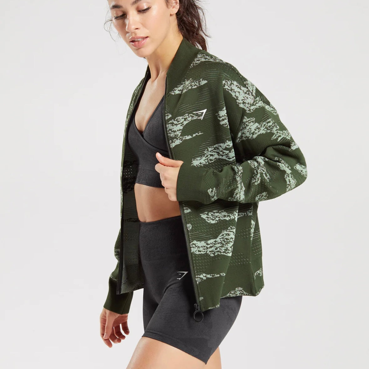 GYMSHARK - ADAPT CAMO SEAMLESS TRACK JACKET