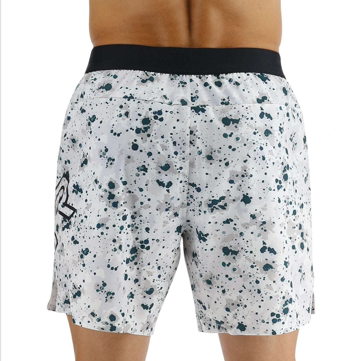 TYR - "HYDROSPHERE™ MEN’S LINED 7” UNBROKEN BIG LOGO SHORTS FLECK