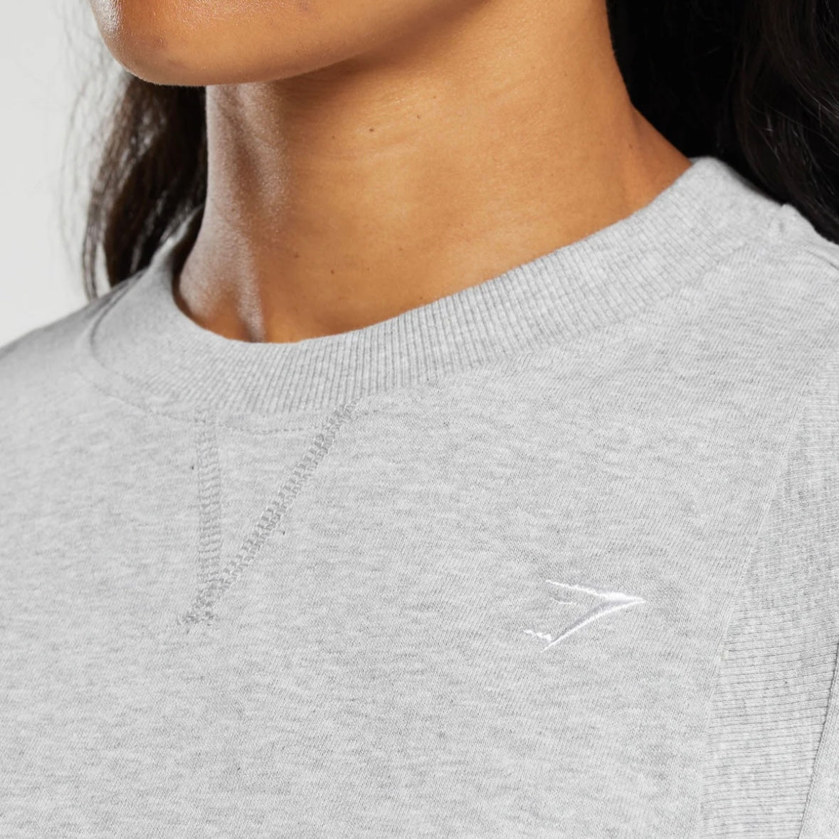 GYMSHARK - HEAVYWEIGHT COTTON CROP T-SHIRT