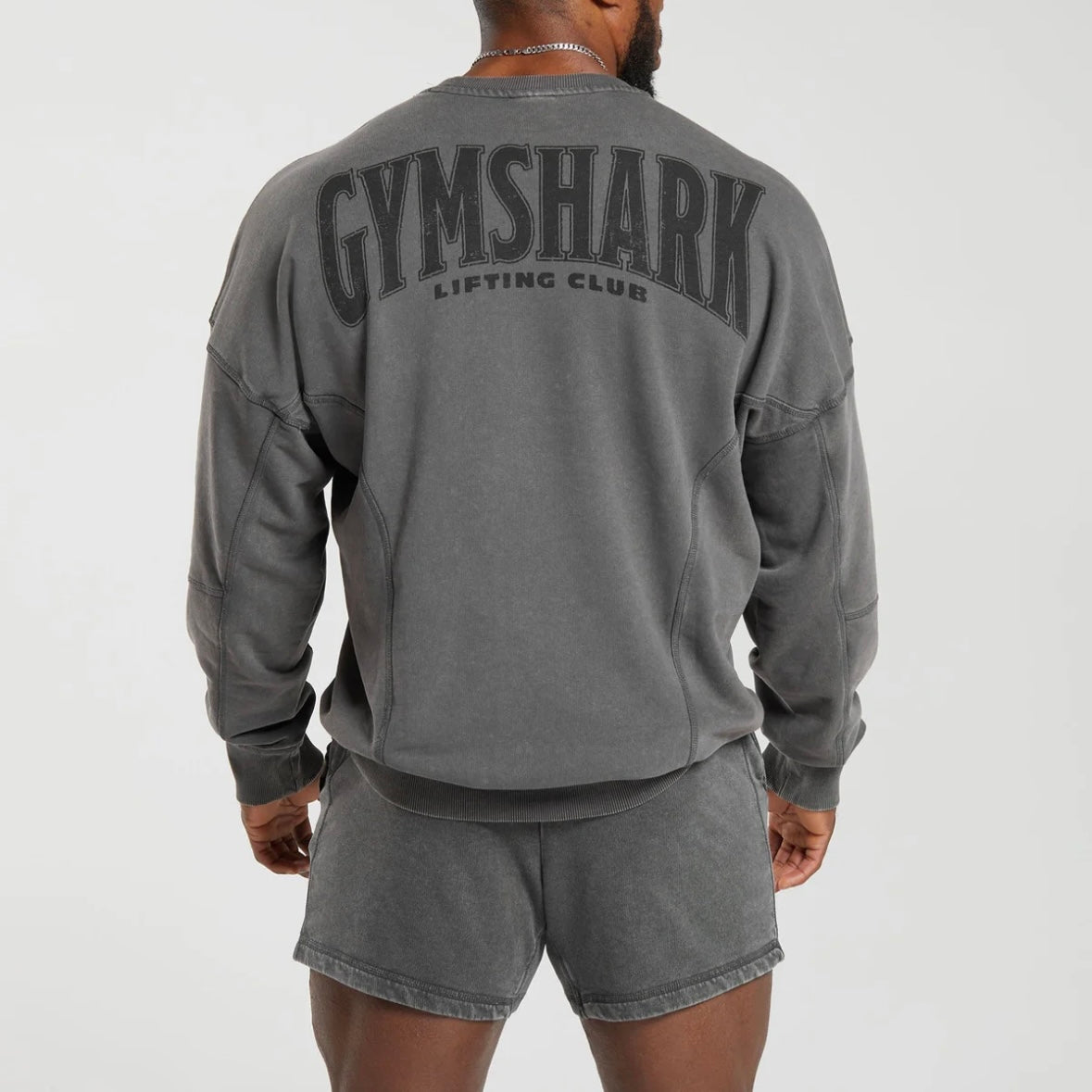 GYMSHARK - HERITAGE WASHED CREW