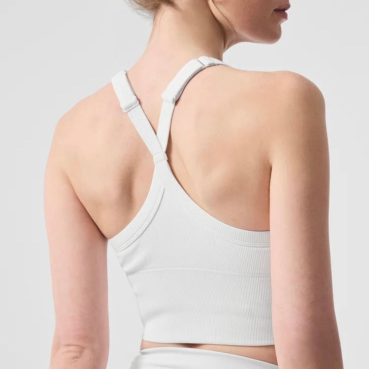 ALO YOGA - SEAMLESS RIBBED FAVORITE BRA TANK