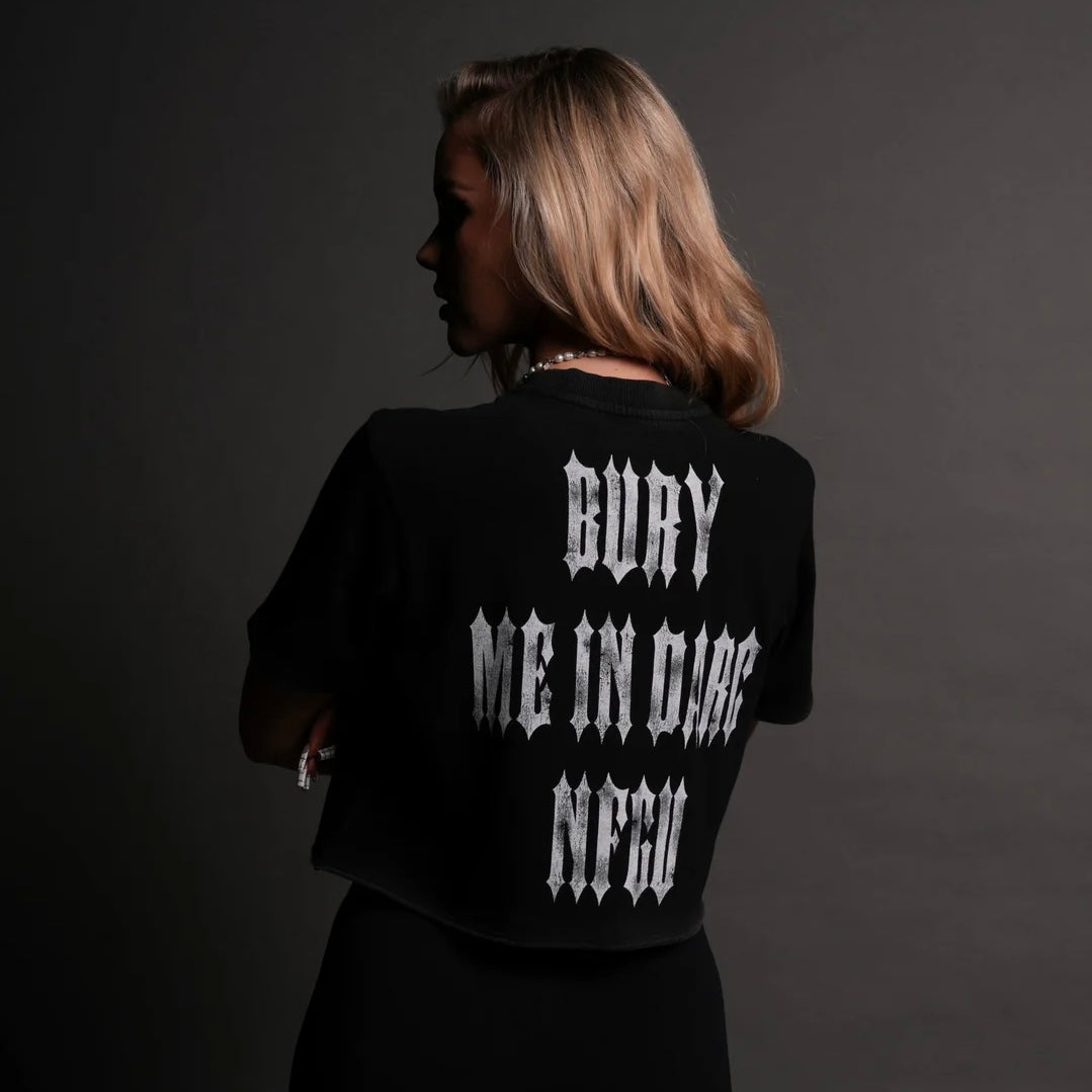 WOLVES CLUB- BURY ME IN DARC NFGU PREMIUM (CROPPED) TEE