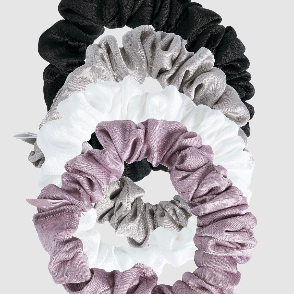 YOUNGLA - W624 SATIN SCRUNCHIES