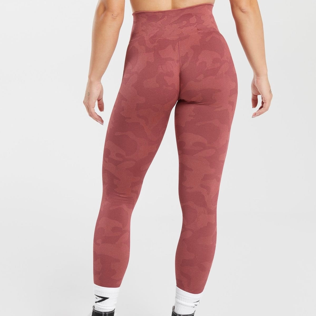 GYMSHARK - ADAPT CAMO SEAMLESS RIBBED LEGGINGS