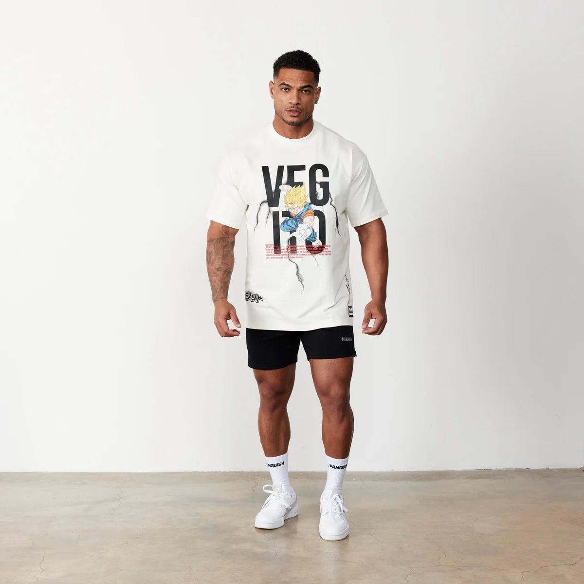 VANQUISH - DBZ VEGETA VINTAGE OVERSIZED T SHIRT