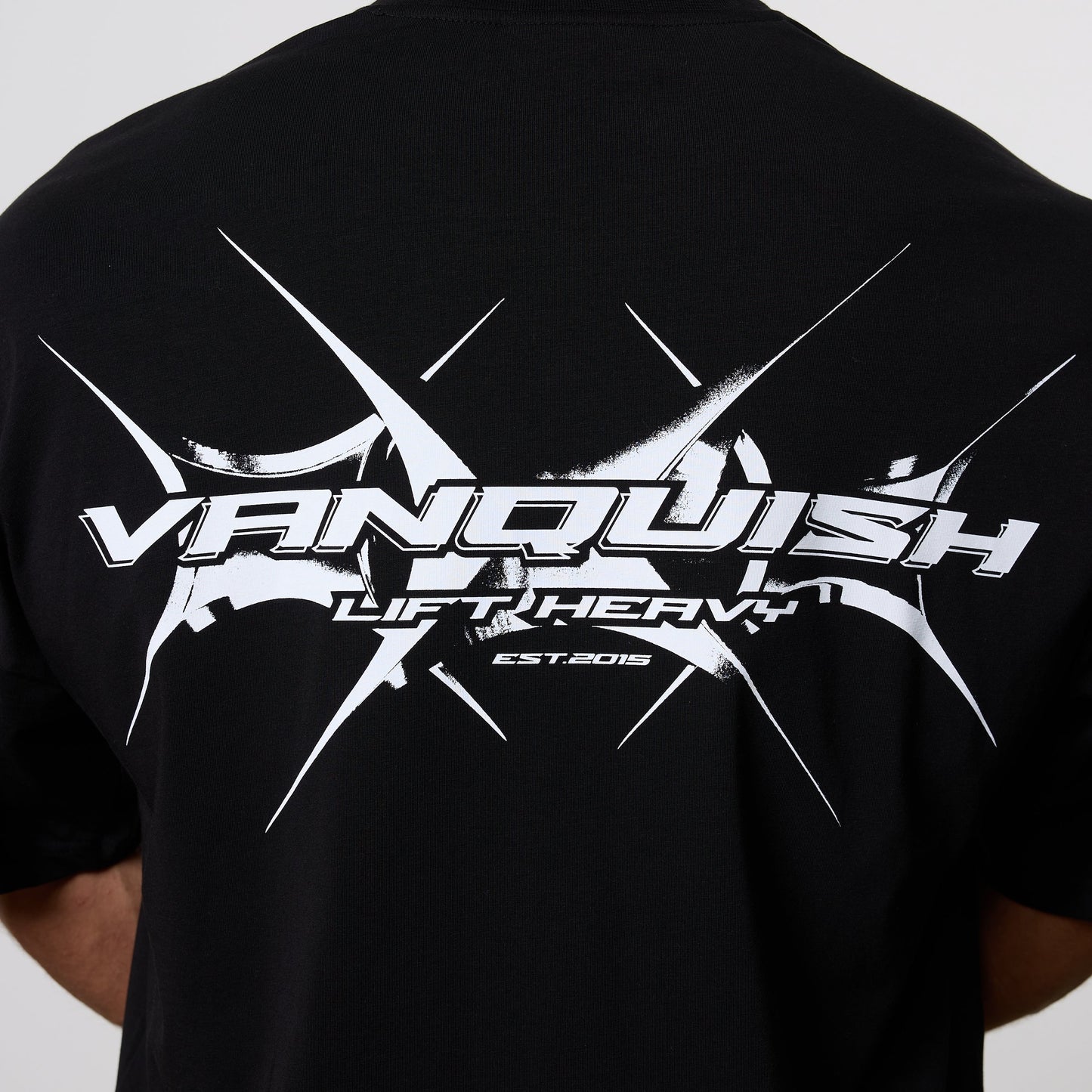 VANQUISH - X DT LIFT HEAVY BLACK OVERSIZED T SHIRT
