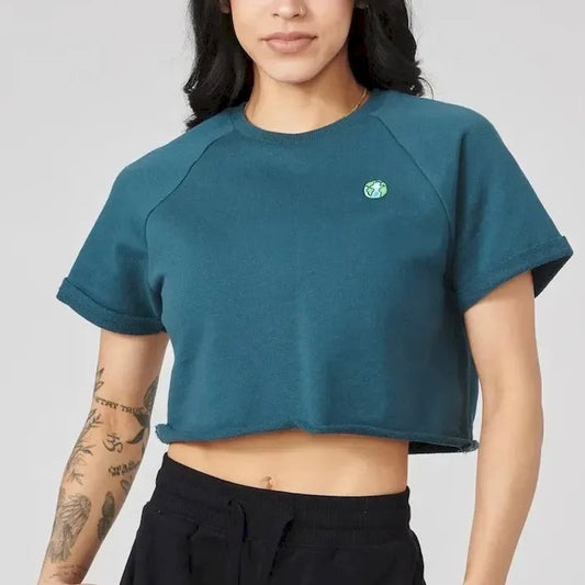 YOUNGLA - W411 RAGLAN CROPPED TEE