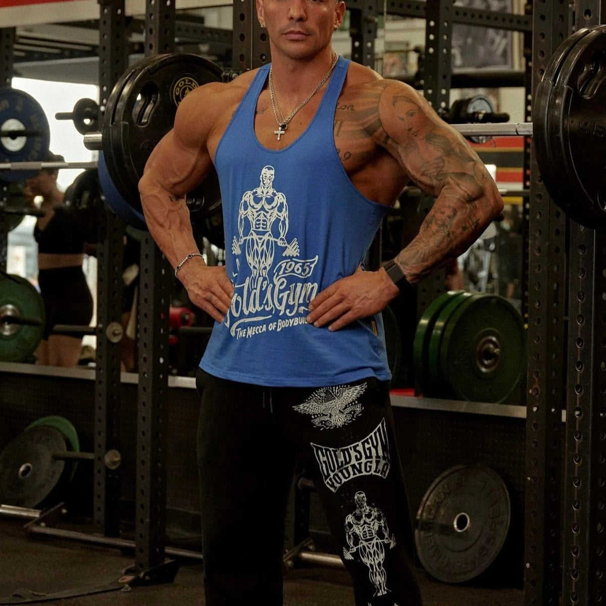 YOUNGLA 2143 GOLDS GYM INMORTAL JOGGER