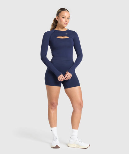 Gymshark - VITAL LONG SLEEVE CUT OUT TOP