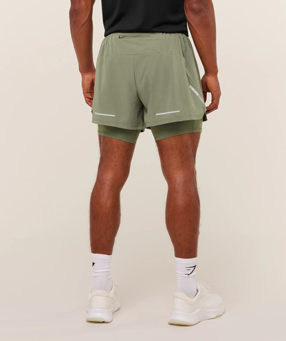 Gymshark - RUNNING 4" 2IN1 SHORTS
