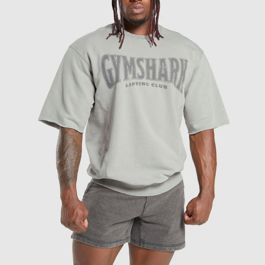 GYMSHARK - HERITAGE WASHED SHORT SLEEVE CREW