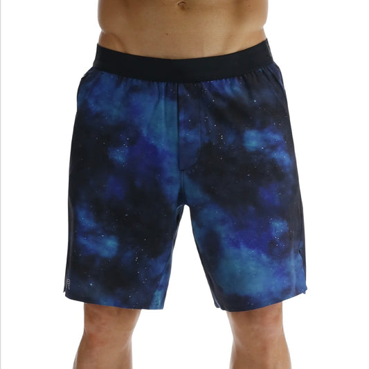 TYR - "HYDROSPHERE™ MEN’S LINED 7” UNBROKEN BIG LOGO SHORTS COSMIC NIGHT