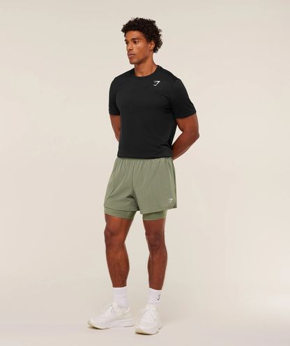 Gymshark - RUNNING 4" 2IN1 SHORTS