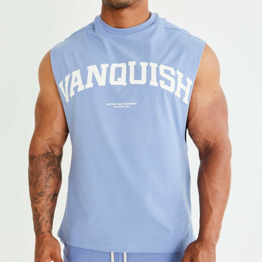 VANQUISH - VARSITY OVERSIZED SLEEVELESS T-SHIRT