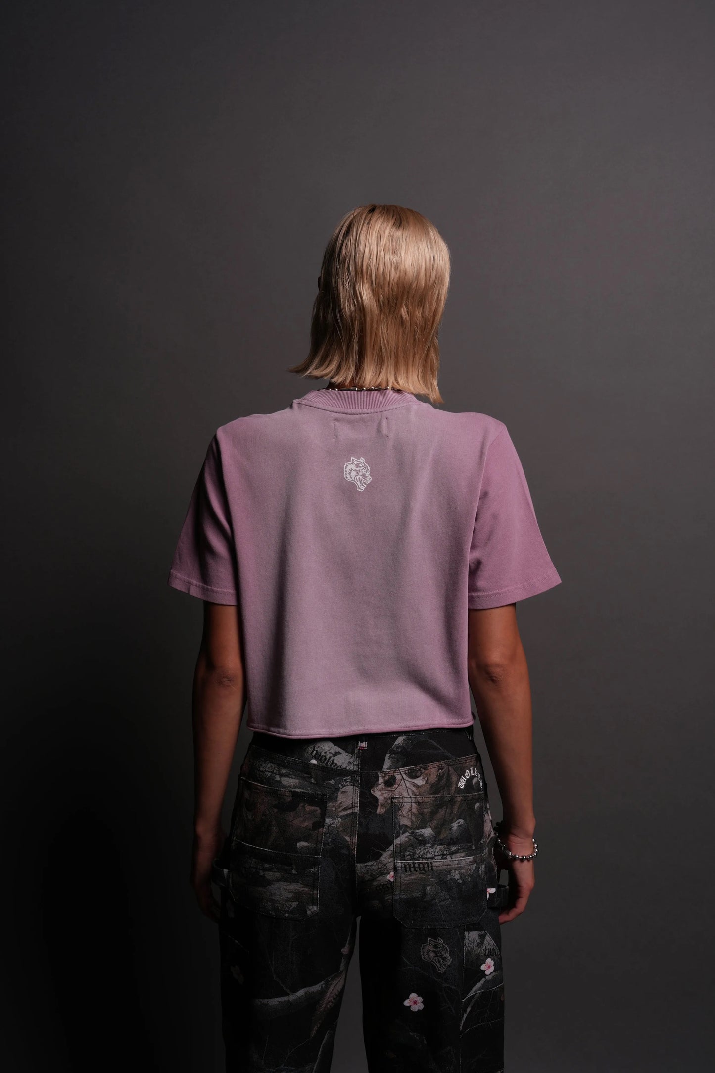 Wolves club - our script “premium” (cropped) tee