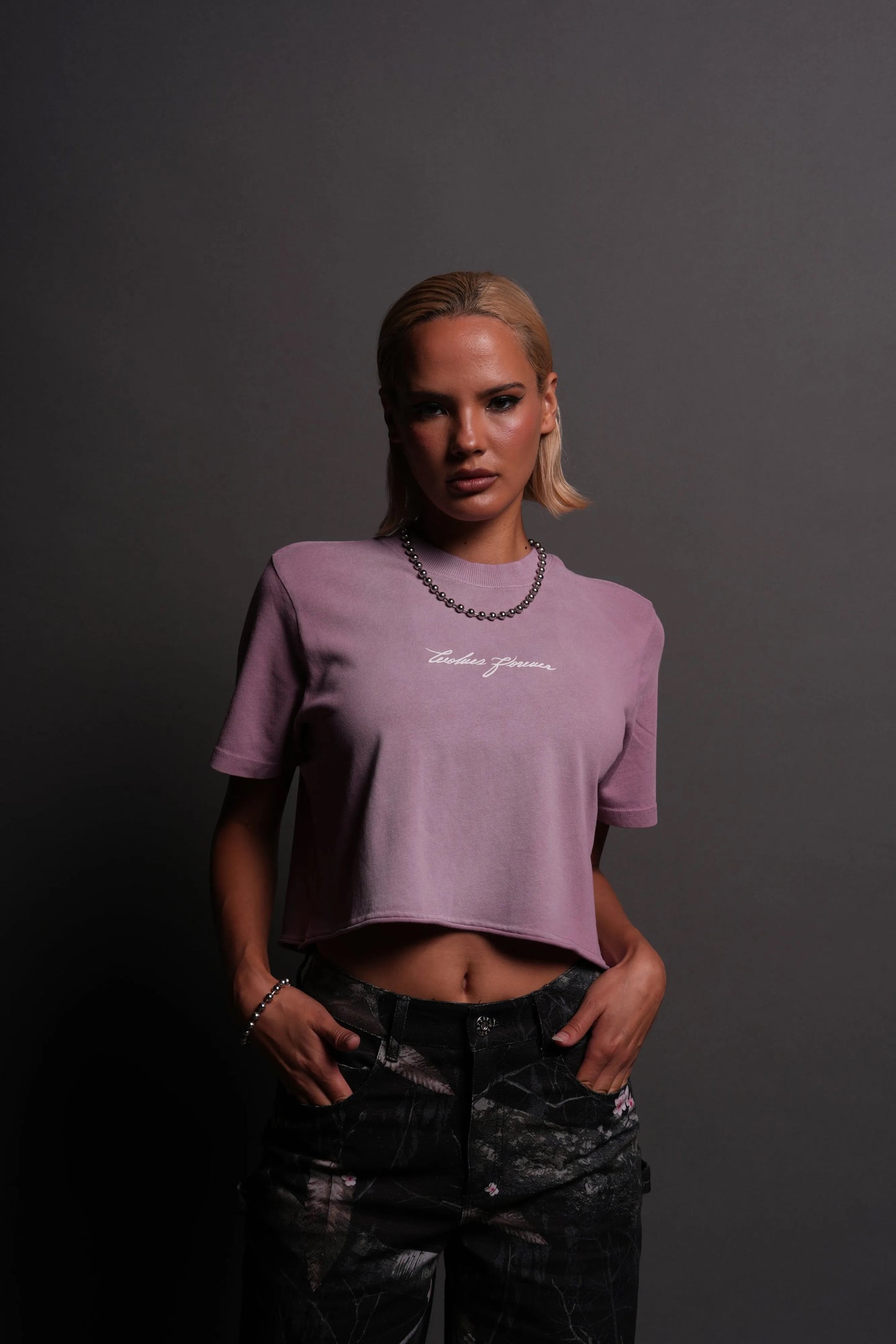 Wolves club - our script “premium” (cropped) tee