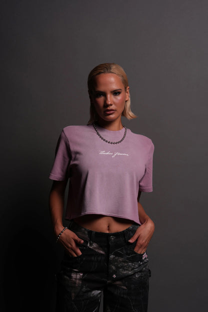 Wolves club - our script “premium” (cropped) tee