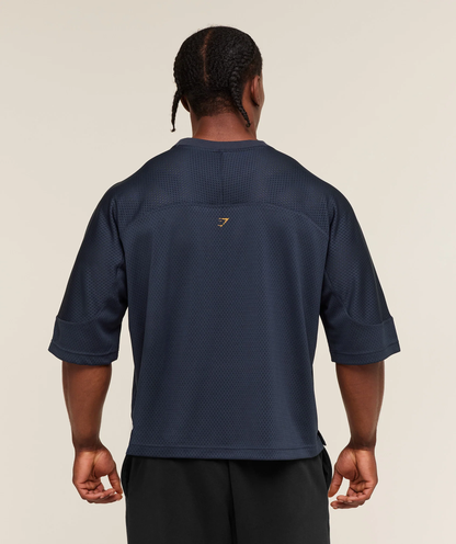 Gymshark - GRAPHIC MESH OVERSIZED T-SHIRT