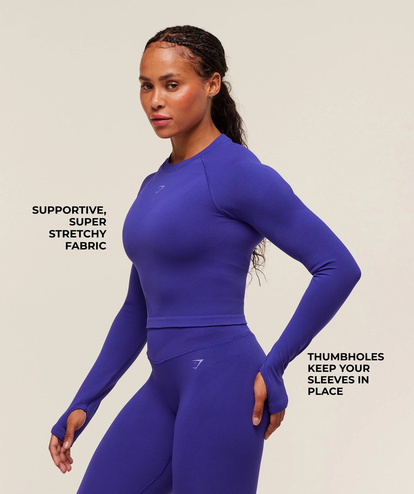 Gymshark - ACTIVATE LONG SLEEVE CROP TOP