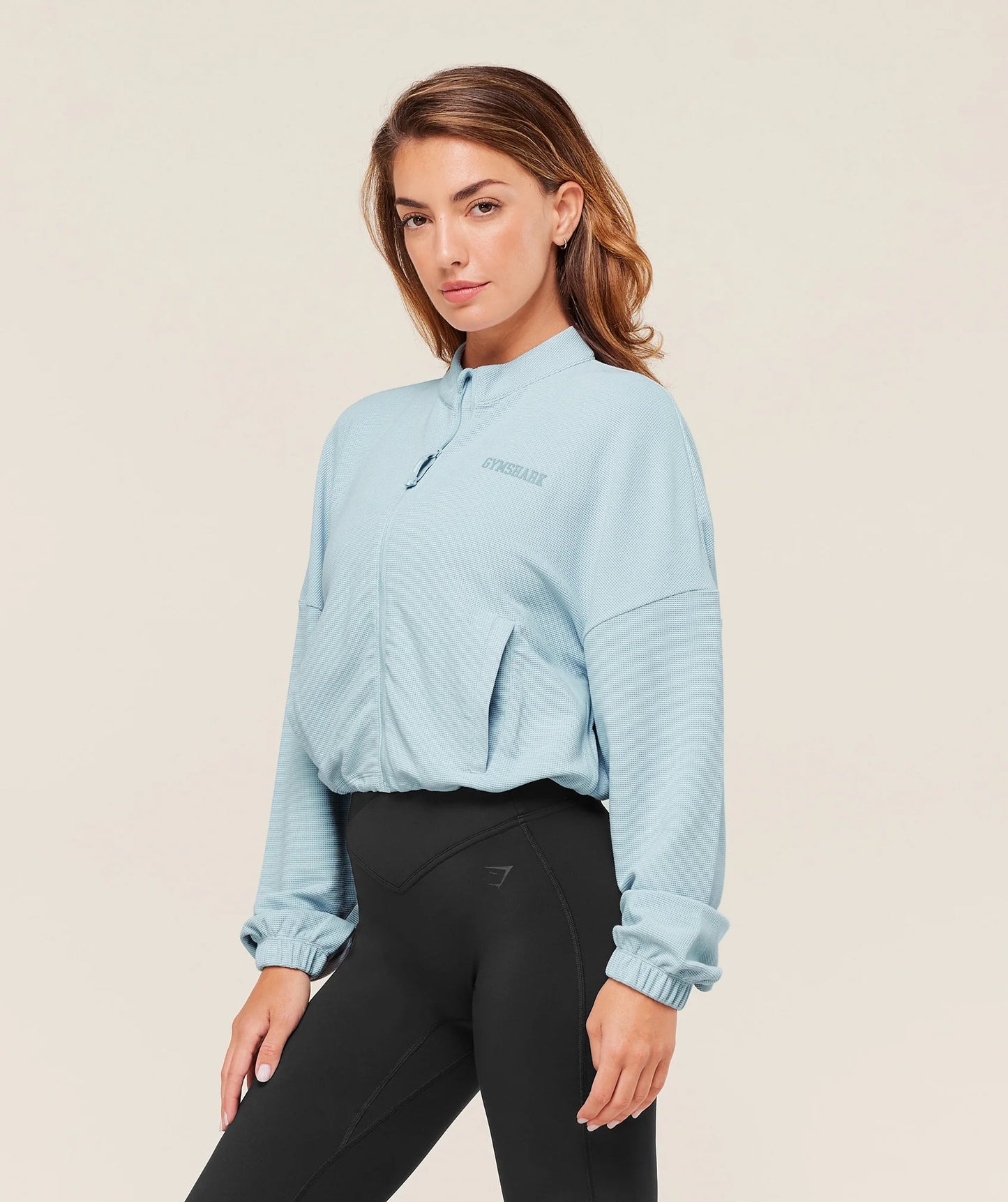 Gymshark - WAFFLE MIDI ZIP UP JACKET