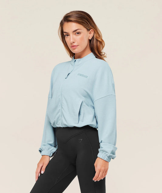 Gymshark - WAFFLE MIDI ZIP UP JACKET