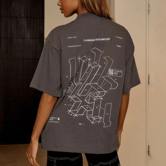 YOUNGLA - W440 DIGITAL OVERSIZED TEE