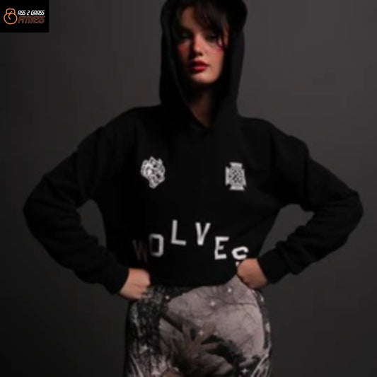 Wolves club - Wolf Pyramid "Pierce" Cropped Hoodie