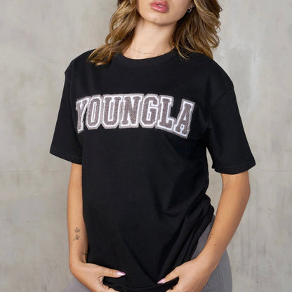 YOUNGLA - W422 VARSITY PUMP TEES