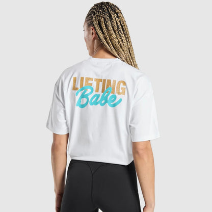GYMSHARK - LIFTING BABE OVERSIZED T-SHIRT