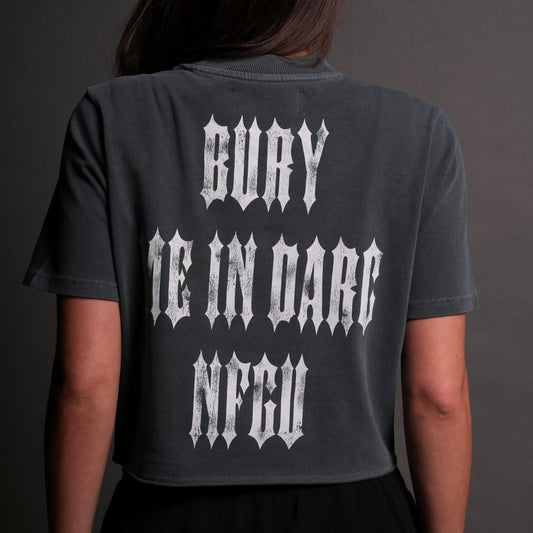WOLVES CLUB- BURY ME IN DARC NFGU PREMIUM (CROPPED) TEE