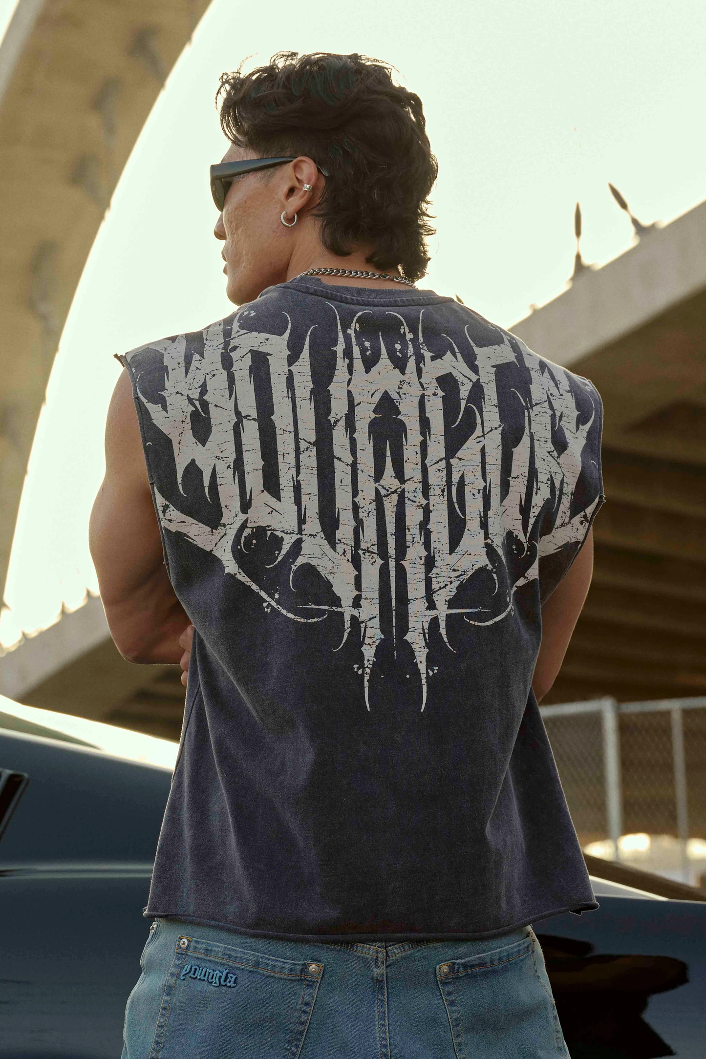 YOUNGLA - 3022 ANARCHY CROPPED TANK