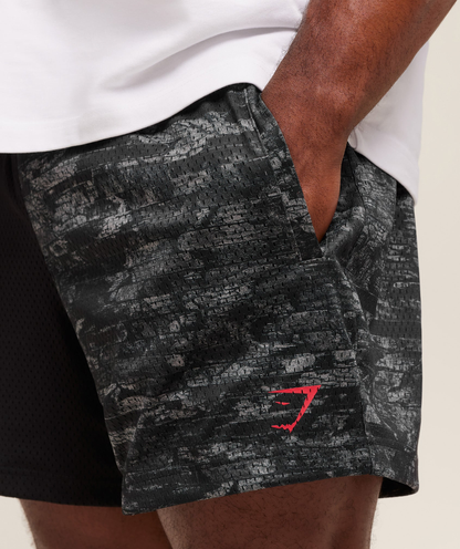 GYMSHARK - LIFTING MESH 5" SHORTS