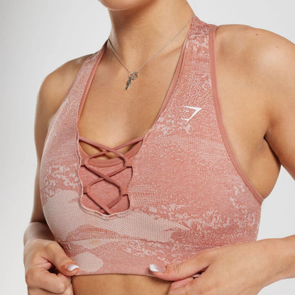 GYMSHARK - ADAPT CAMO SEAMLESS SPORTS BRA
