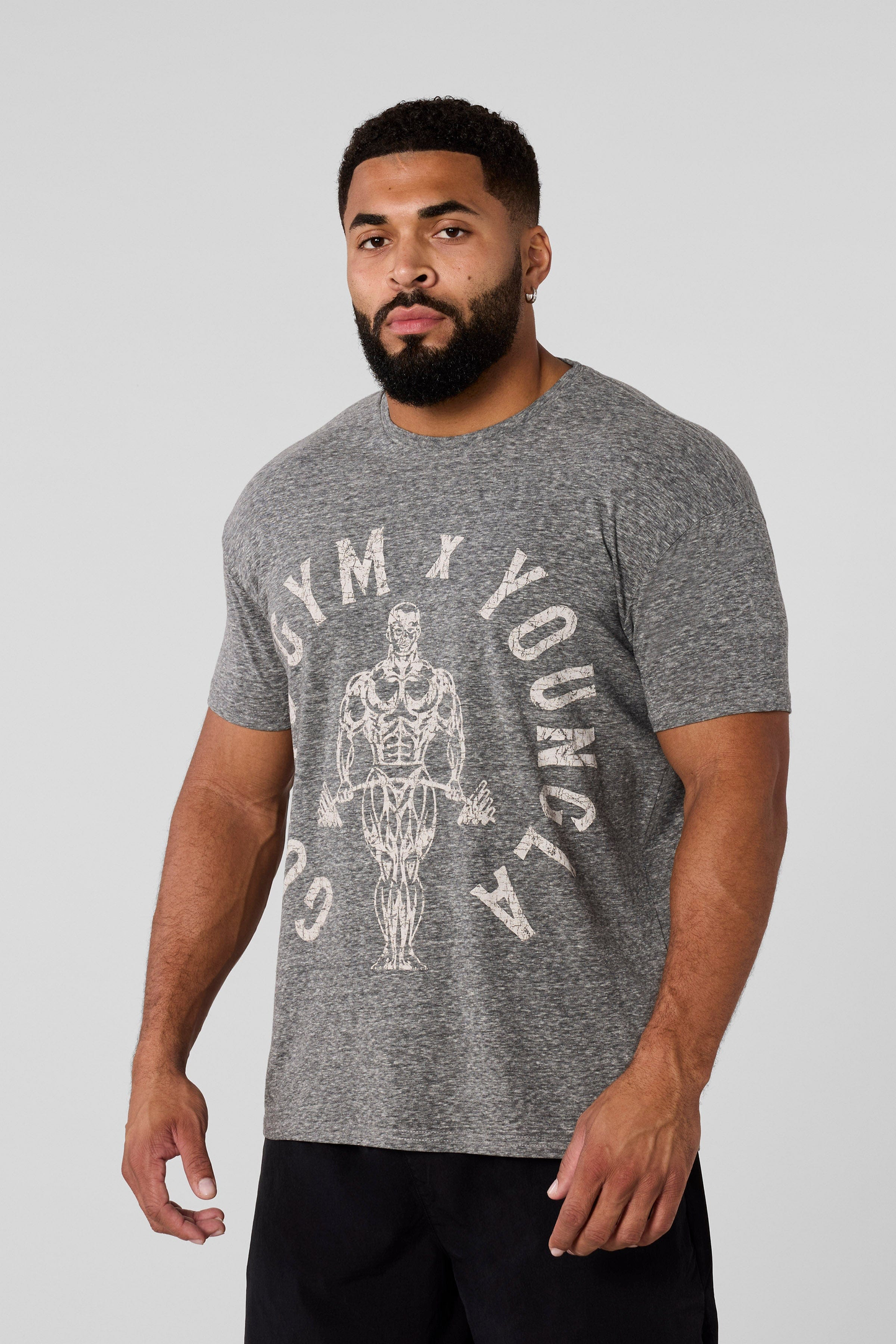 Youngla - 4206 - GOLD'S GYM HEATHER TEES